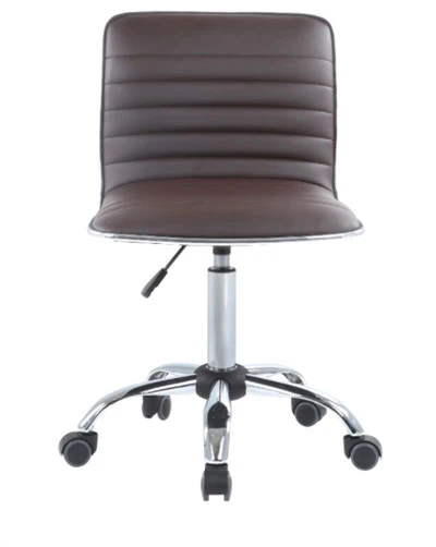 Barhocker aus Leder mit Rückenlehne